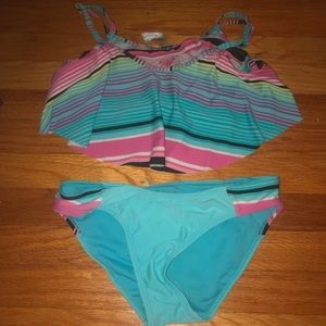 Roxy bathing suit set multi color